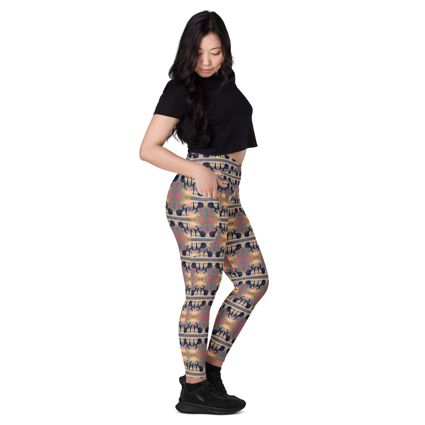 Licorice Heels Leggings with Pockets