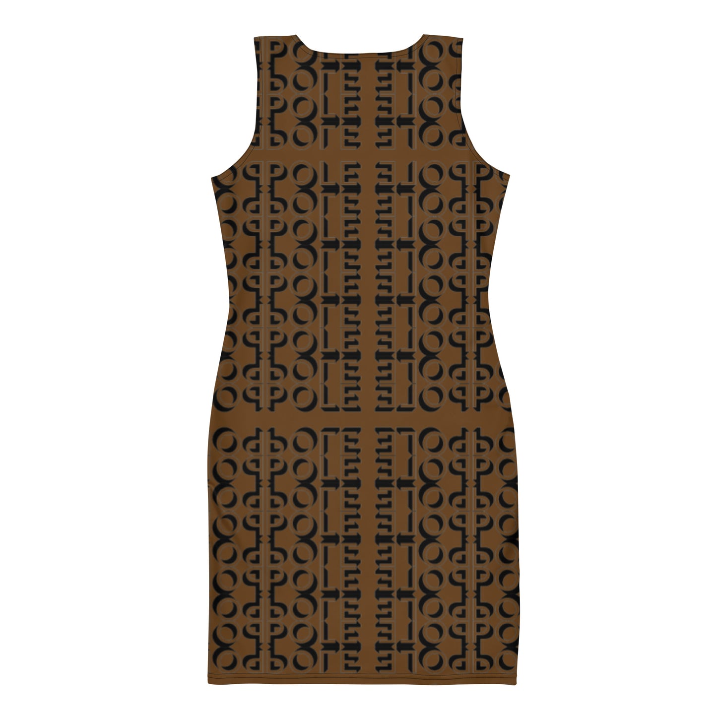 Pole Motif Dress - Brown