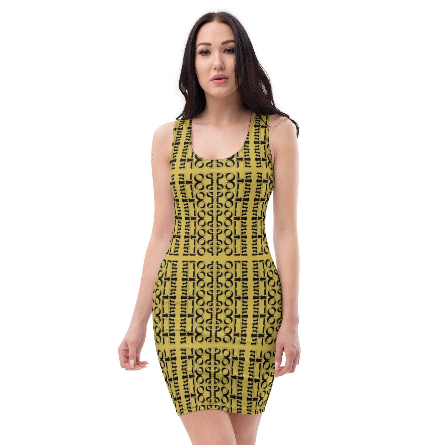 Pole Motif Dress - Gold