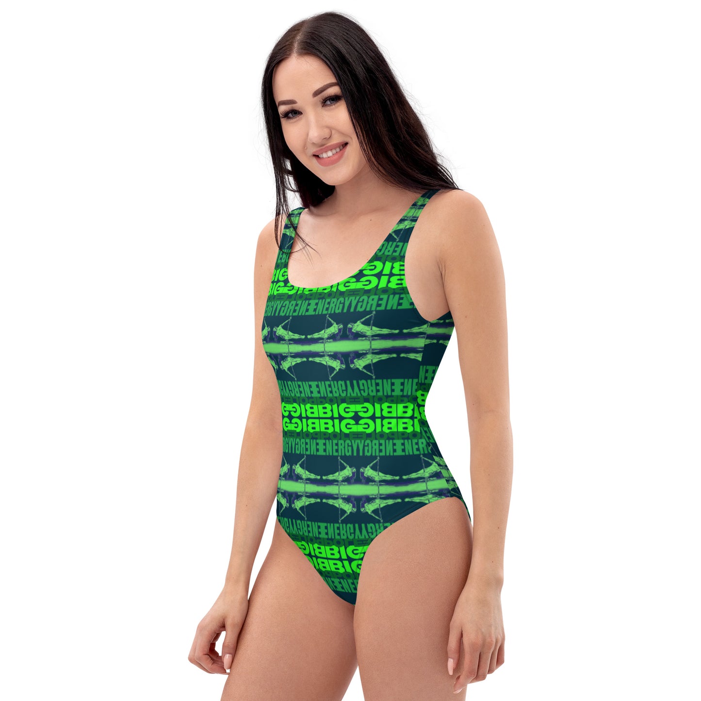 Big Pole Energy Blue and Green One Piece