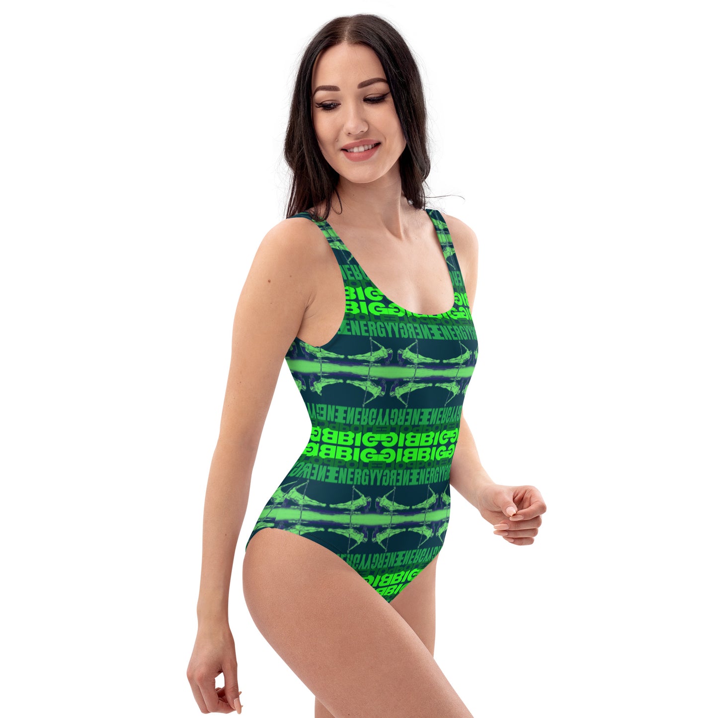 Big Pole Energy Blue and Green One Piece