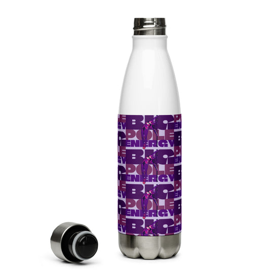 Big Pole Energy - Stainless Steel Water Bottle - Lavender