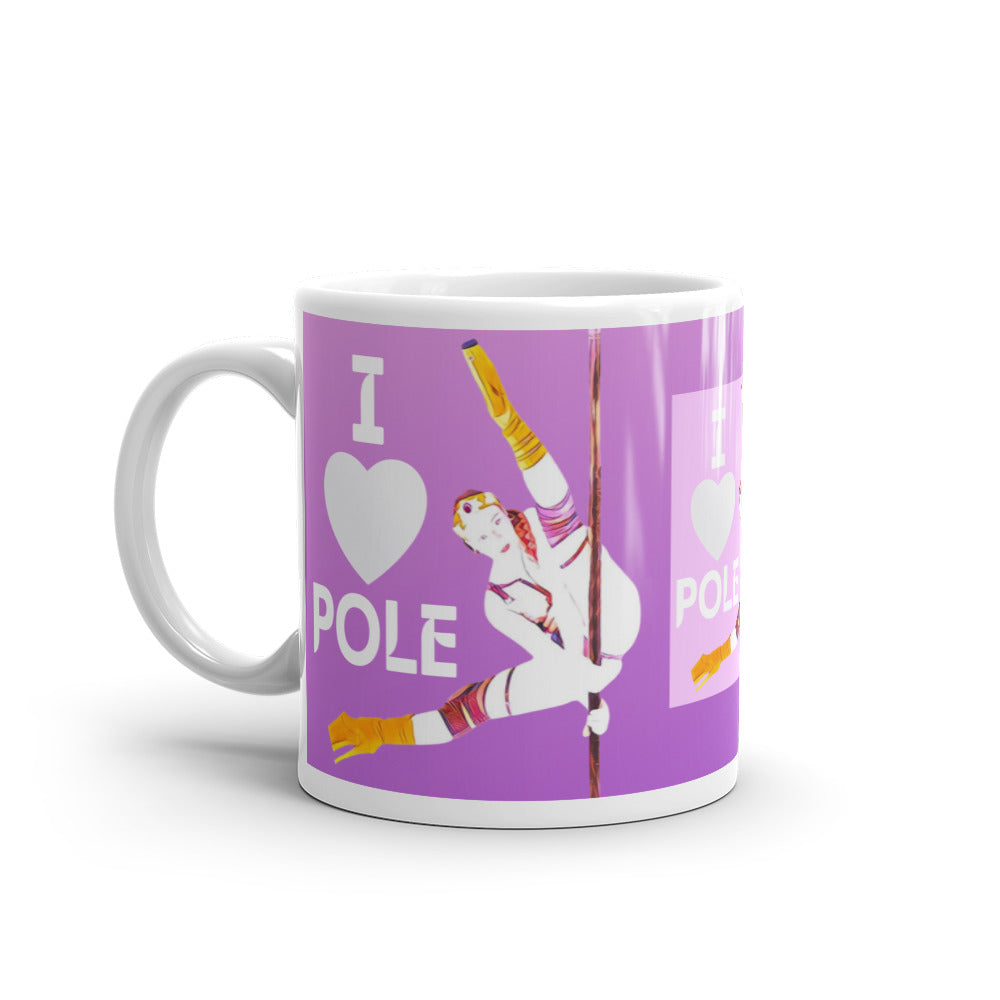 Mug - I Heart Pole - Lavender